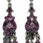 Chandelier Earrings - Amethyst Austrian Crystal Women's Jewelry
