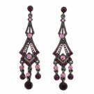 Chandelier Earrings - Amethyst Austrian Crystal Women's Jewelry