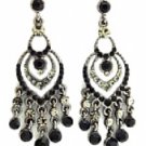 Chandelier Earrings - Jet Austrian Crystal Women's Jewelry