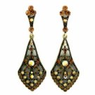 Vintage Chandelier Earrings - Topaz Austrian Crystal Women's Jewelry