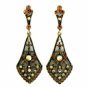 Vintage Chandelier Earrings - Topaz Austrian Crystal Women's Jewelry