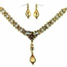 Victorian Necklace Set - Lt. Colorado Topaz Austrian Crystal Women's Jewelry