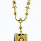 Vintage Cameo Fashion Jewelry Book Locket - Carnelian Cameo Women's Jewelry