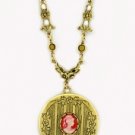 Vintage Cameo Fashion Jewelry Locket Necklace Women's Jewelry