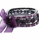 Amethyst Austrian Crystal Stacked Bracelets Women's jewelry