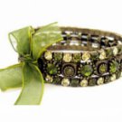 Olivine Austrian Crystal Stacked Bracelets Women's jewelry