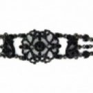 Filigree Fashion Bracelet - Jet Austrian Crystal Women's jewelry