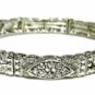 Vintage Bangle Bracelet - Austrian Crystal, Silver Plated Women's jewelry