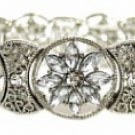 Vintage Bridal Bracelet - Austrian Crystal Filigree Bracelet Women's jewelry
