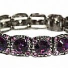 Vintage Fashion Jewelry Bracelet - Amethyst Austrian Crystal Women's jewelry