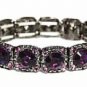 Vintage Fashion Jewelry Bracelet - Amethyst Austrian Crystal Women's jewelry