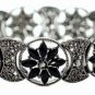 Vintage Filigree Bracelet - Jet Austrian Crystal Women's jewelry