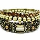 Vintage Stacked Bracelets - Lt. Colorado Topaz Austrian Crystal Women's jewelry