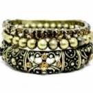 Vintage Stacked Bracelets - Lt. Colorado Topaz Austrian Crystal Women's jewelry