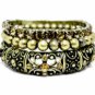 Vintage Stacked Bracelets - Lt. Colorado Topaz Austrian Crystal Women's jewelry