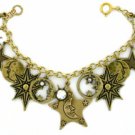 Moons/Stars/Crystals Celestial Charm Bracelet Women's jewelry