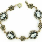 Cameo Bracelet - Antique Style Jet Cameo Women's Jewelry