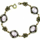 Cameo Bracelet - Antique Style Lilac Cameo Women's Jewelry