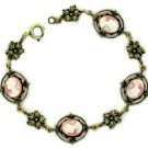 Cameo Bracelet - Vintage Style Antique Pink Cameo Women's Jewelry