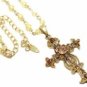 Vintage Cross Necklace - Amethyst Austrian Crystal Women's Men's Jewelry