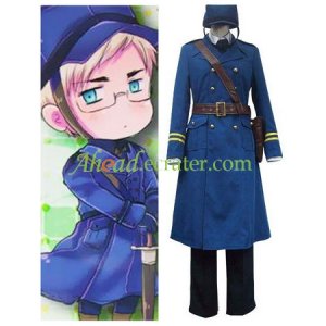 Axis Powers Sweden Berwald Oxenstierna Cosplay Costume