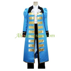 Hetalia Axis Powers Blue France Cosplay Costume