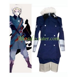Royal Blue Hetalia Axis Powers Cosplay Costume