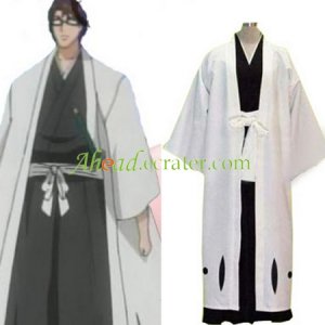 Bleach 5th Division Captain Aizen Sousuke Halloween Cosplay Costume