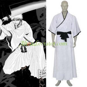 Bleach Ichigo Kurosaki Non-Bankai Hollow Form Halloween Cosplay Costume