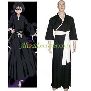 Bleach Kuchiki Rukia Soul Reaper Halloween Cosplay Costume