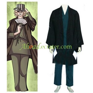 Bleach Urahara Kisuke Men's Halloween Cosplay Costume