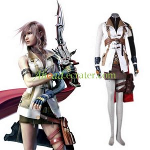 Final Fantasy XIII Lightning Halloween Cosplay Costume