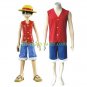 One Piece Luffy Halloween Cosplay Costume red