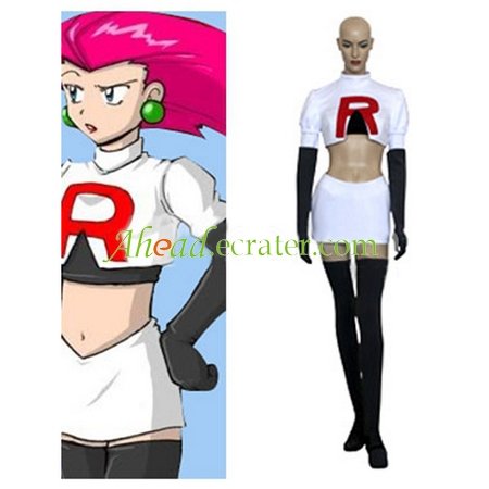 Pokemon Team Rocket Jesse Cosplay Costume