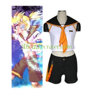 Vocaloid Kagamine Rin Cosplay Costume11