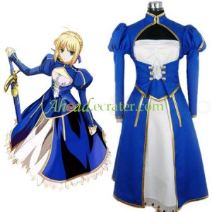 Fate Stay Night Saber Halloween Cosplay Costume