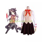 Fatestay night Homurabara Gakuen Girl's Uniform Cosplay Costume