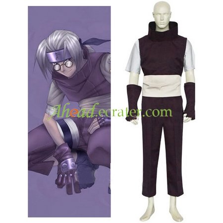 Naruto Yakushi Kabuto Cosplay Costume