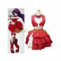 The King of Fighters Athena Asamiya Red And White Cosplay Costume