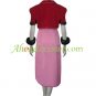 Kingdom Hearts Final Fantasy VII Aerith Halloween Cosplay Costume