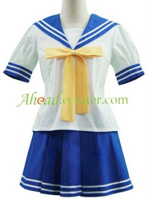 Lucky Star Ry&Aring;�&Aring;� Academy Female Summer Uniform Halloween Cosplay Costume