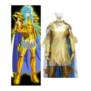 Saint Seiya Pisces Aphrodite Gold Cloths Cosplay Costum