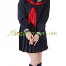 Black Long Sleeves School Uniform Cosplay Costume