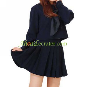 Deep Blue Tie School Uniform