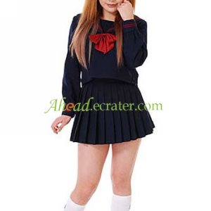 Long Sleeves Cravat Cosplay School Uniform
