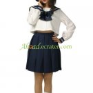 Long Sleeves School Uniform Cosplay Costume