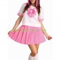 Pink Short Sleeves School Uniform Cosplay Costume