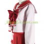 Red Long Sleeves Cosplay School Uniform