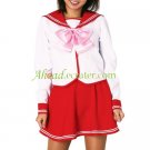 Red Long Sleeves School Uniform