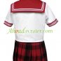 Red Short Sleeves Sailor School Uniform Cosplay Costume